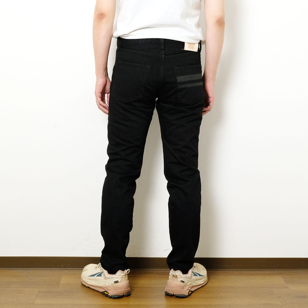 MOMOTARO JEANS - #200 CLASSIC TAPERED 15.7oz BLACK - Zip-Fly
