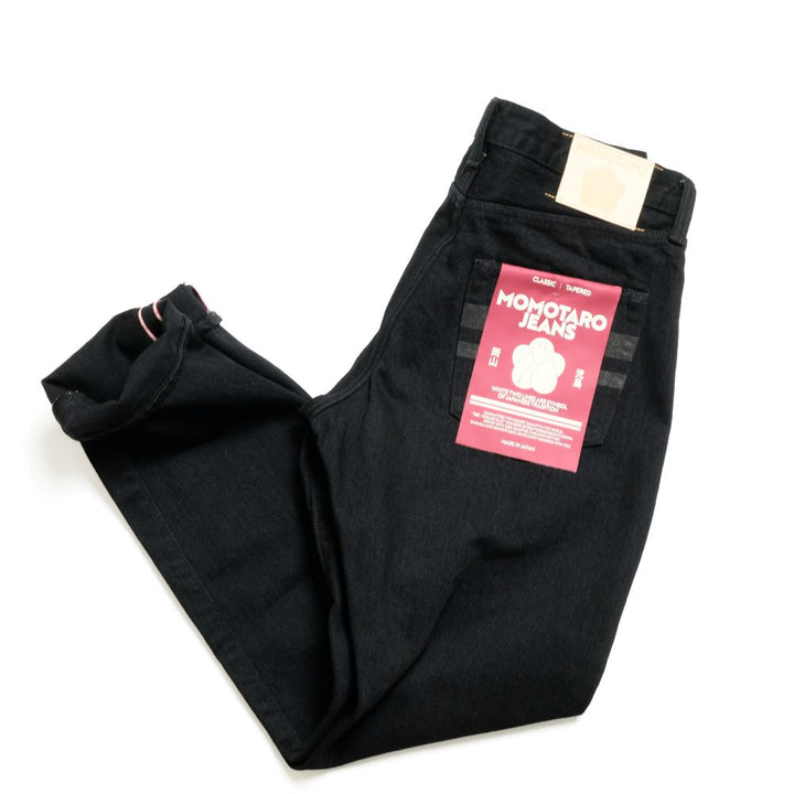 MOMOTARO JEANS - #200 CLASSIC TAPERED 15.7oz BLACK - Zip-Fly - MMJZ1201