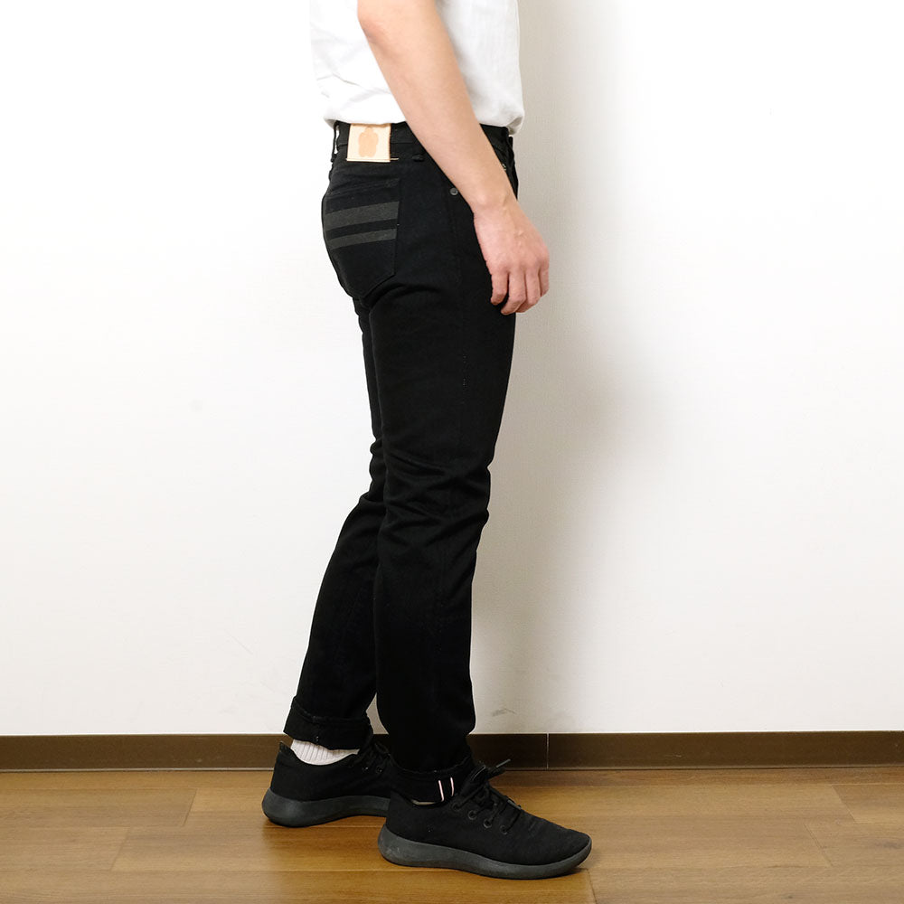 MOMOTARO JEANS - #300 CLASSIC SLIM - 15.7oz BLACK - Zip-Fly - MMJZ1301