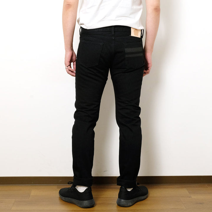 MOMOTARO JEANS - #300 CLASSIC SLIM - 15.7oz BLACK - Zip-Fly - MMJZ1301