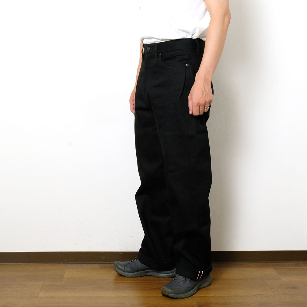 MOMOTARO JEANS - #400 STANDARD WIDE 14.7oz Black - Zip-Fly - MMJZ1400