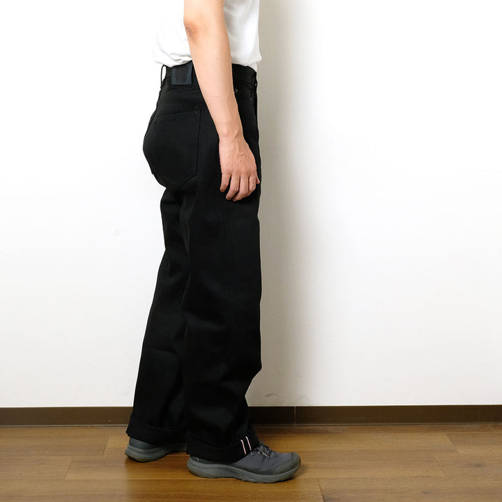 MOMOTARO JEANS - #400 STANDARD WIDE 14.7oz Black - Zip-Fly - MMJZ1400