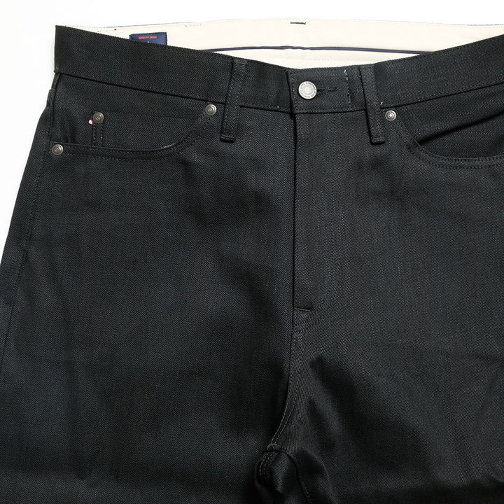 MOMOTARO JEANS - #400 STANDARD WIDE 14.7oz Black - Zip-Fly - MMJZ1400