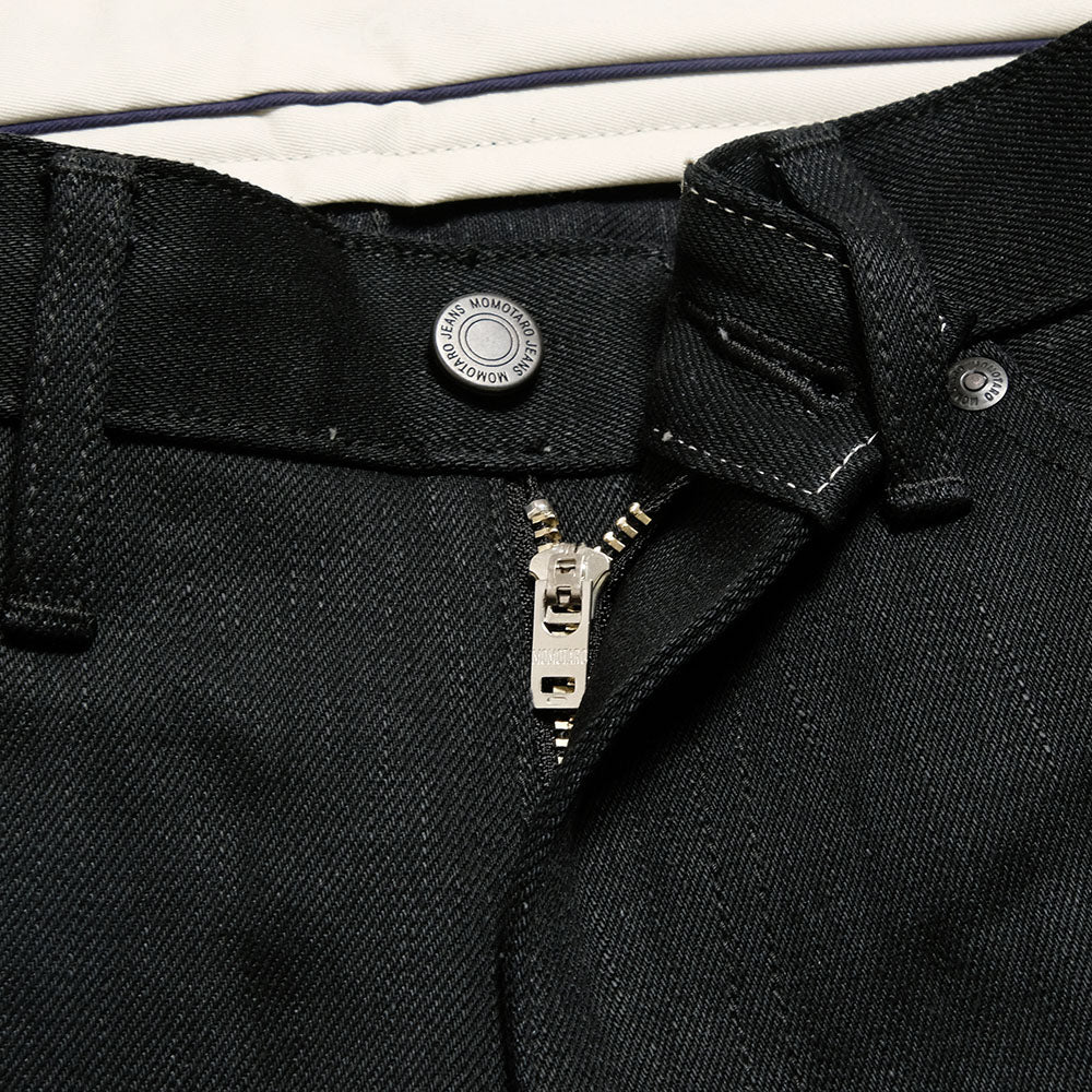 MOMOTARO JEANS - #400 STANDARD WIDE 14.7oz Black - Zip-Fly - MMJZ1400