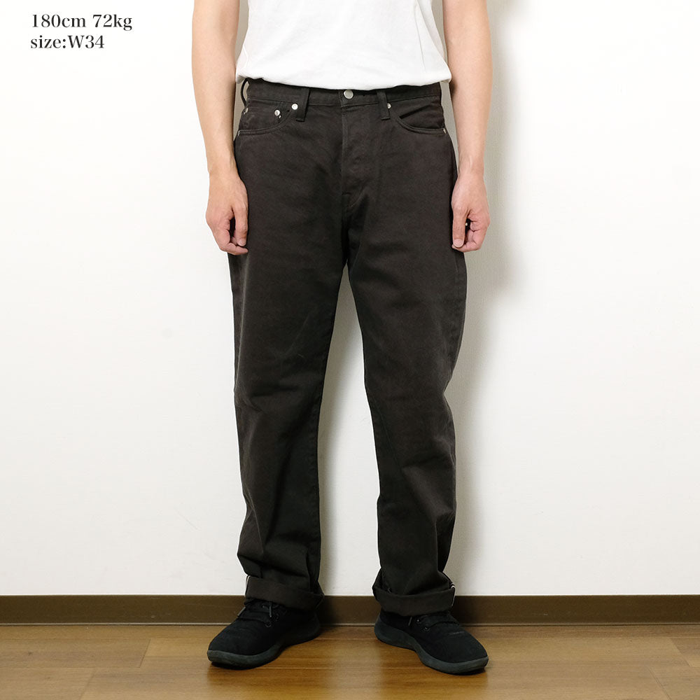 MOMOTARO JEANS - #100 STRAIGHT - BOTANICAL DYED - BAMBOO CHARCOAL - MMJZ6402
