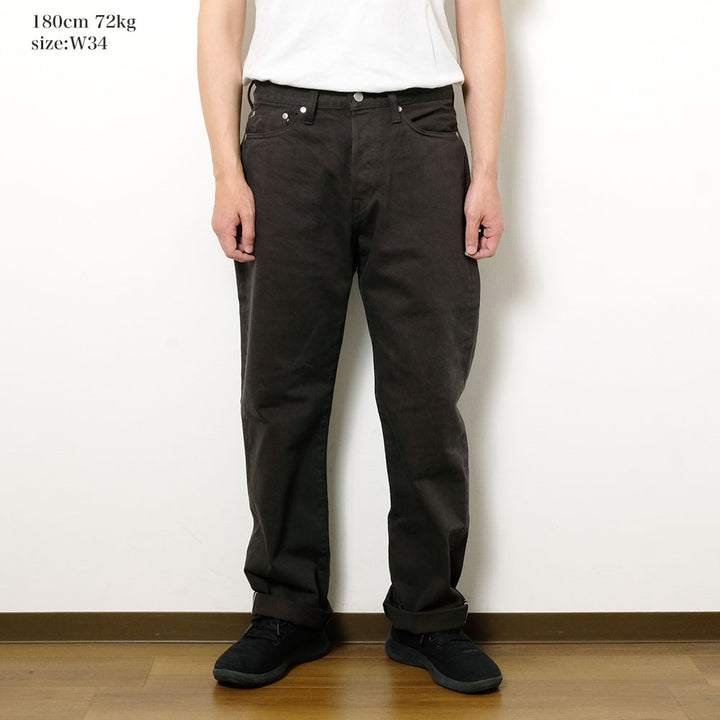 MOMOTARO JEANS - #100 STRAIGHT - BOTANICAL DYED - BAMBOO CHARCOAL - MMJZ6402