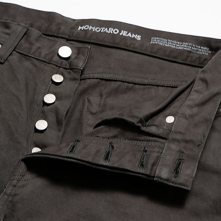 MOMOTARO JEANS - #100 STRAIGHT - BOTANICAL DYED - BAMBOO CHARCOAL - MMJZ6402