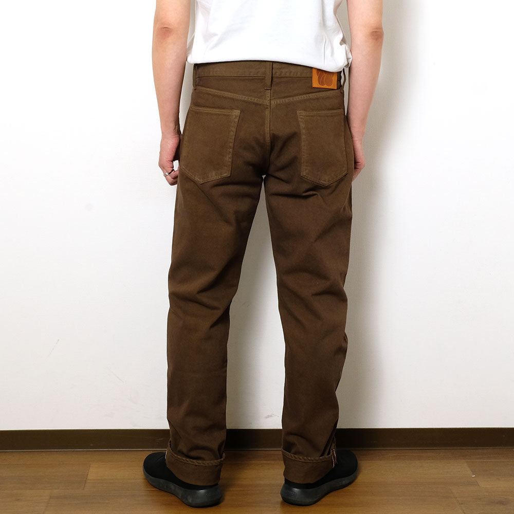 MOMOTARO JEANS - #100 STRAIGHT - BOTANICAL DYED - MOSS - MMJZ6403