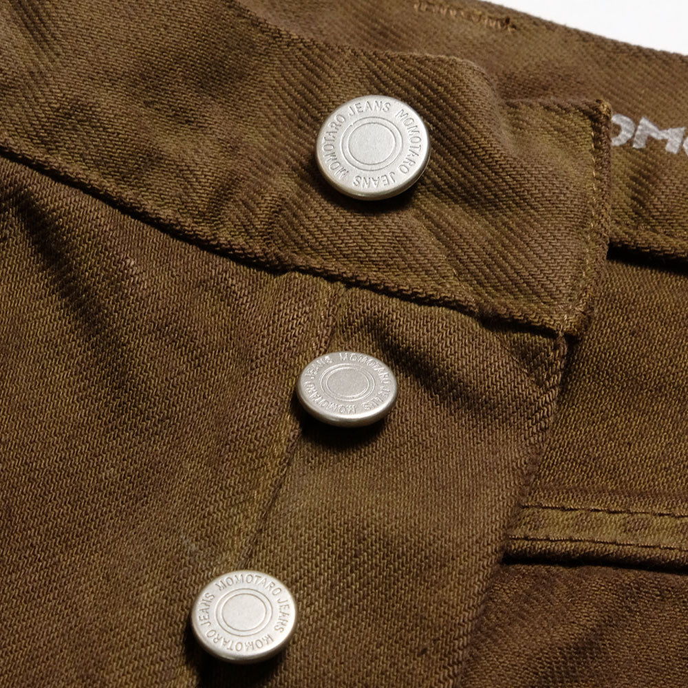 MOMOTARO JEANS - #100 STRAIGHT - BOTANICAL DYED - MOSS - MMJZ6403