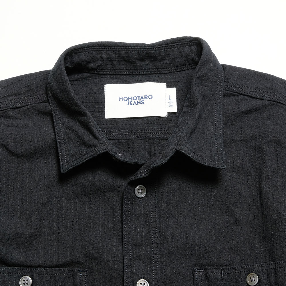 MOMOTARO JEANS - SASHIKO L/S SHIRT - MMLS6005