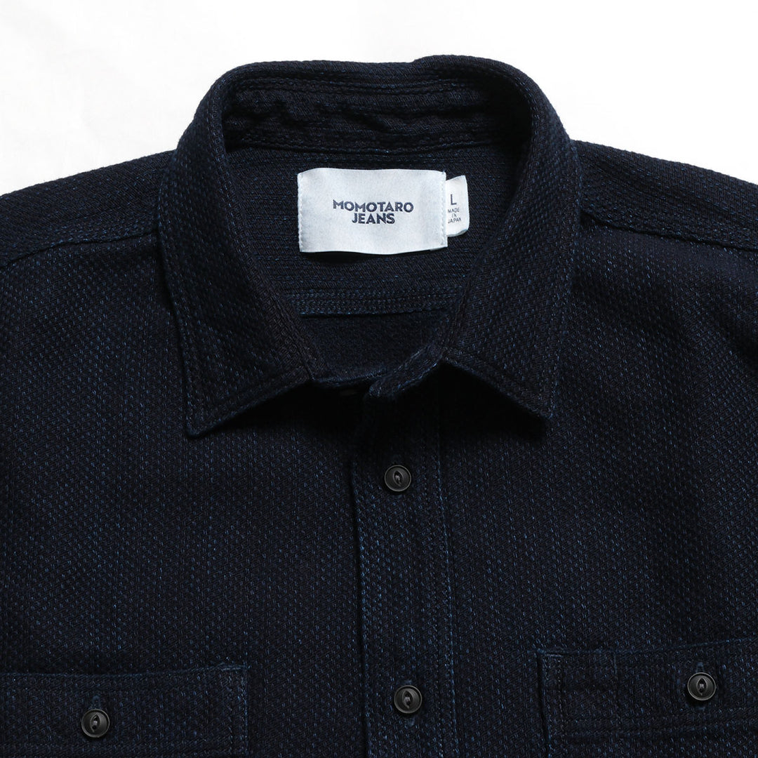 MOMOTARO JEANS - SASHIKO WORK SHIRTS - MMLS6018