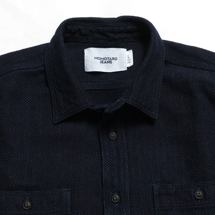 MOMOTARO JEANS - SASHIKO WORK SHIRTS - MMLS6018