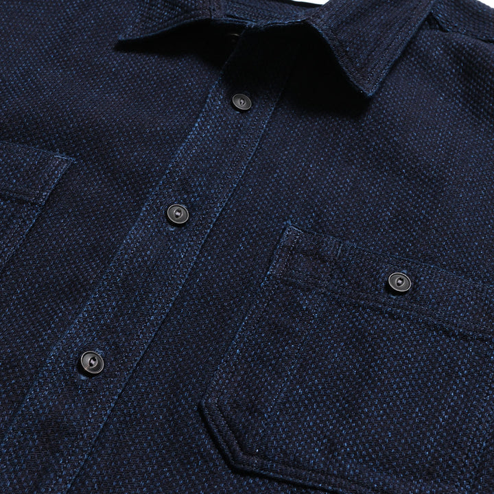 MOMOTARO JEANS - SASHIKO WORK SHIRTS - MMLS6018