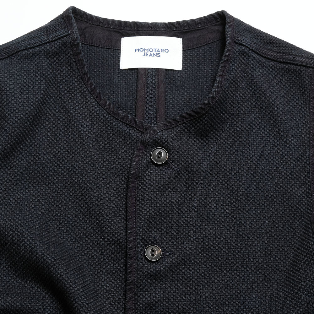 MOMOTARO JEANS - SASHIKO VEST-OVERDYE - MMVE6000