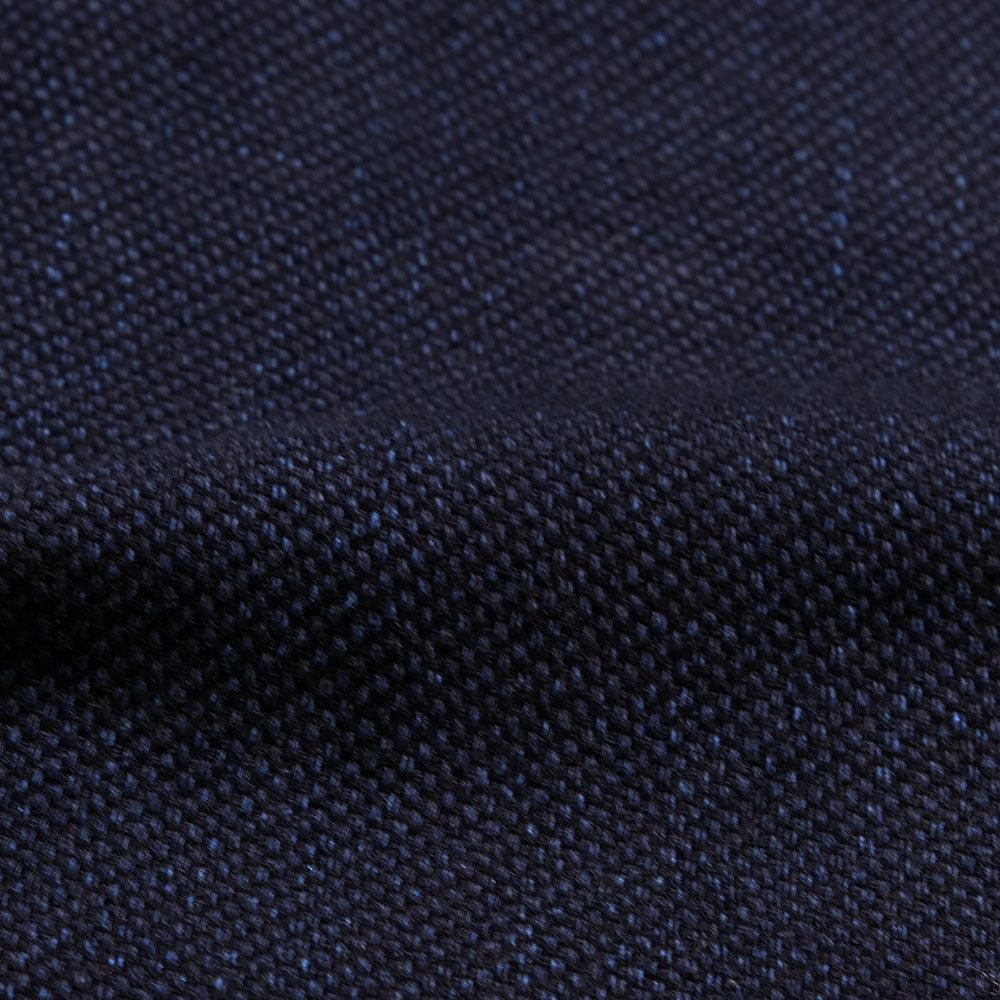 MOMOTARO JEANS - TRIPLE STITCH L/S DOBBY SHIRT - INDIGO - MXLS1036