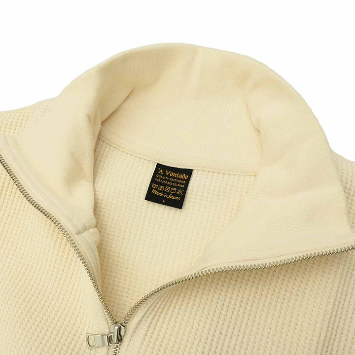 A VONTADE - Big Waffle Drivers Zip Cardigan - VTD-0602-CS