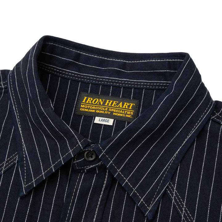IRON HEART - 8.5oz Herringbone Stripe Western Shirt - IHSH-424