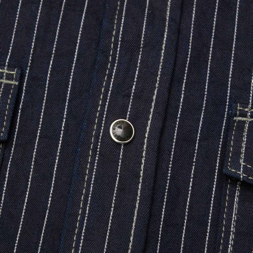 IRON HEART - 8.5oz Herringbone Stripe Western Shirt - IHSH-424
