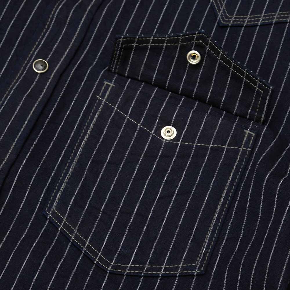 IRON HEART - 8.5oz Herringbone Stripe Western Shirt - IHSH-424
