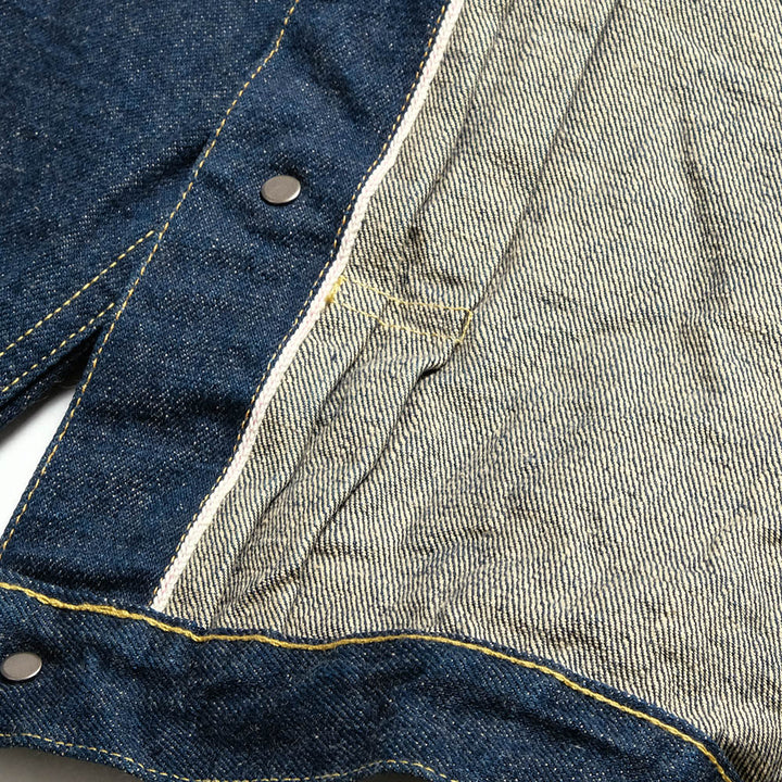ONI DENIM - 15oz Ishikawa-dai Denim - 1st Type Denim Jacket Long - ONI-01507LIS