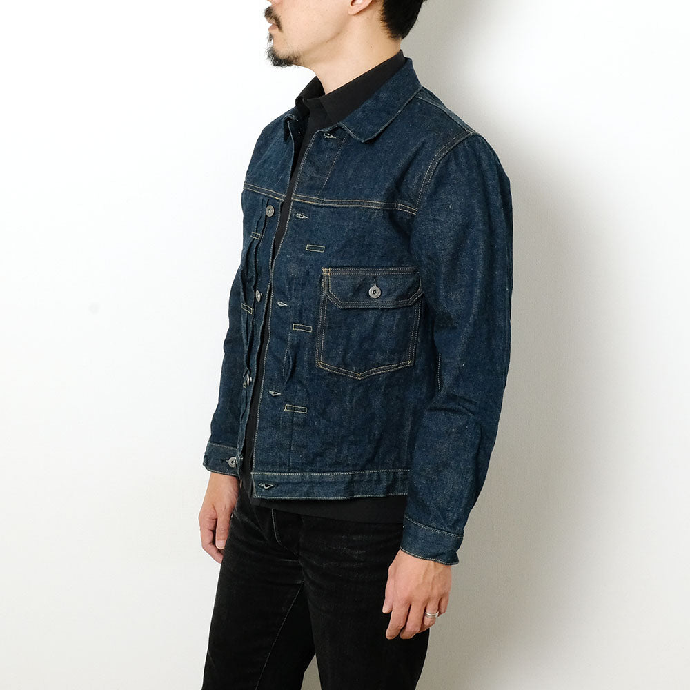 ONI DENIM - 15oz Ishikawa-dai Denim - 1st Type Denim Jacket Long - ONI-01507LIS