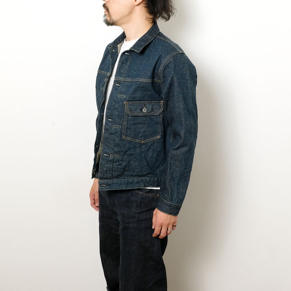 ONI DENIM - 15oz Ishikawa-dai Denim - 1st Type Denim Jacket Long - ONI-01507LIS