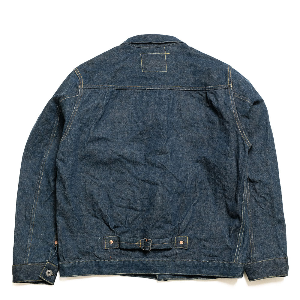 ONI DENIM - 15oz Ishikawa-dai Denim - 1st Type Denim Jacket Long - ONI-01507LIS