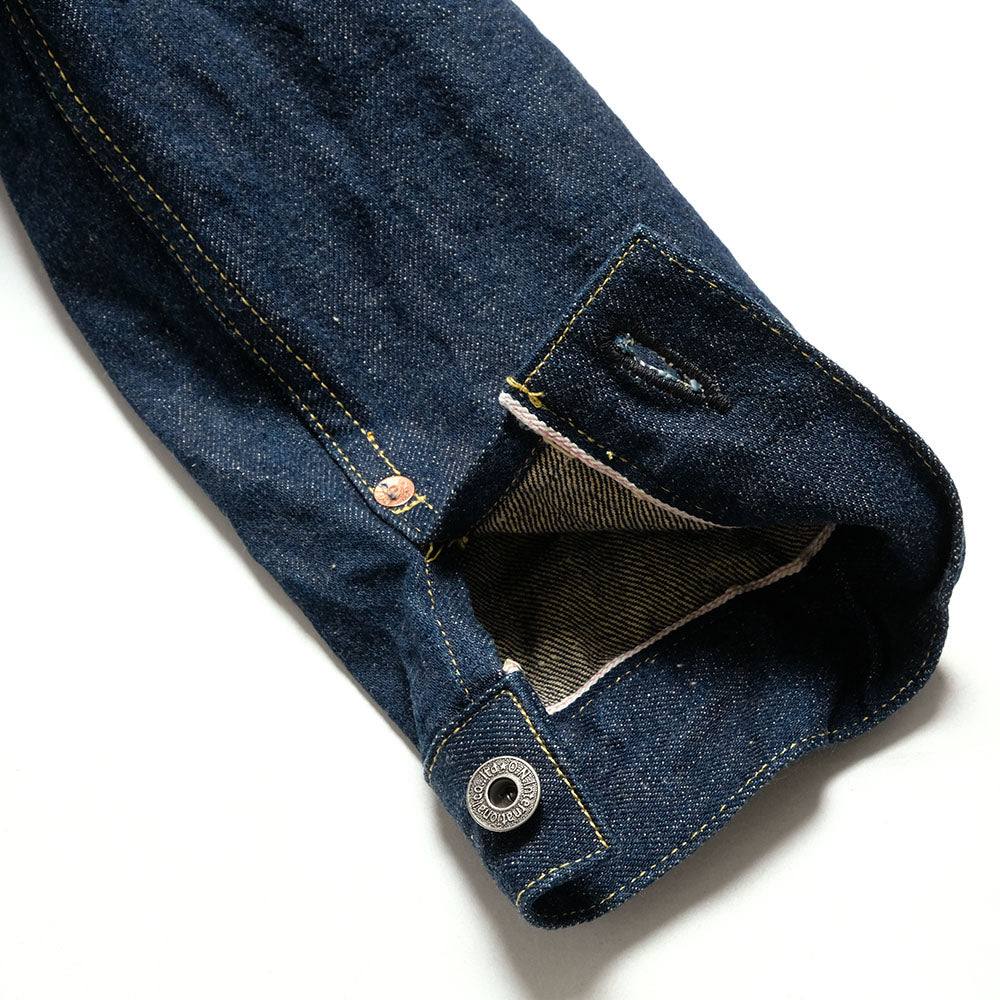 ONI DENIM - 15oz Ishikawa-dai Denim - 1st Type Denim Jacket Long - ONI-01507LIS
