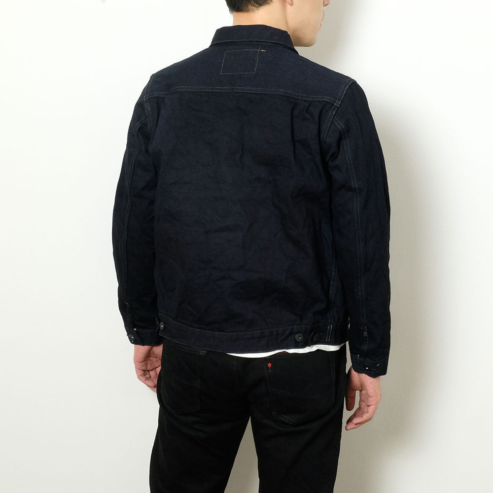 ONI DENIM - 14oz Indigo x Black ONI Denim - 青鬼 - 2nd Type Denim Jacket - ONI-02516P14