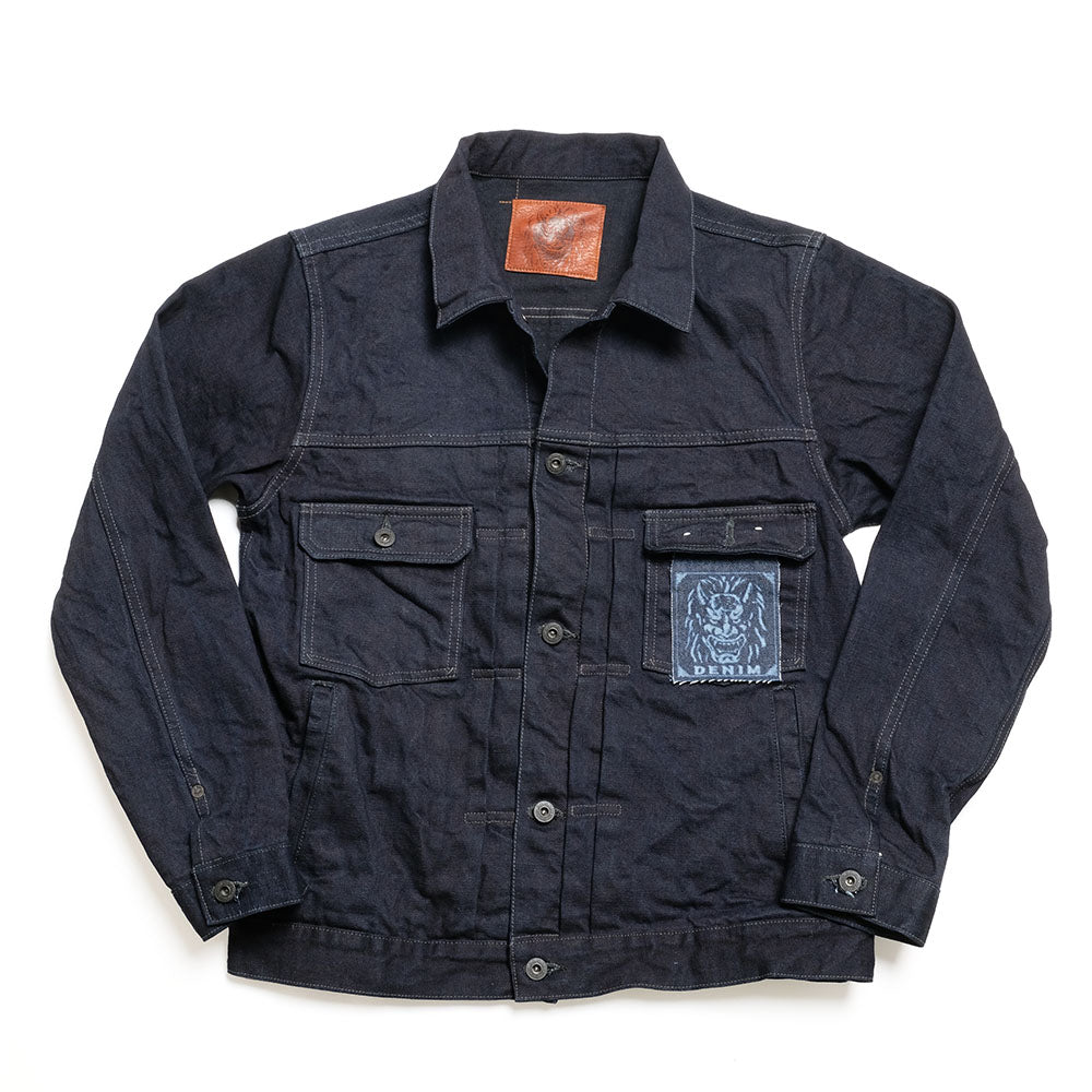 ONI DENIM - 14oz Indigo x Black ONI Denim - 青鬼 - 2nd Type Denim
