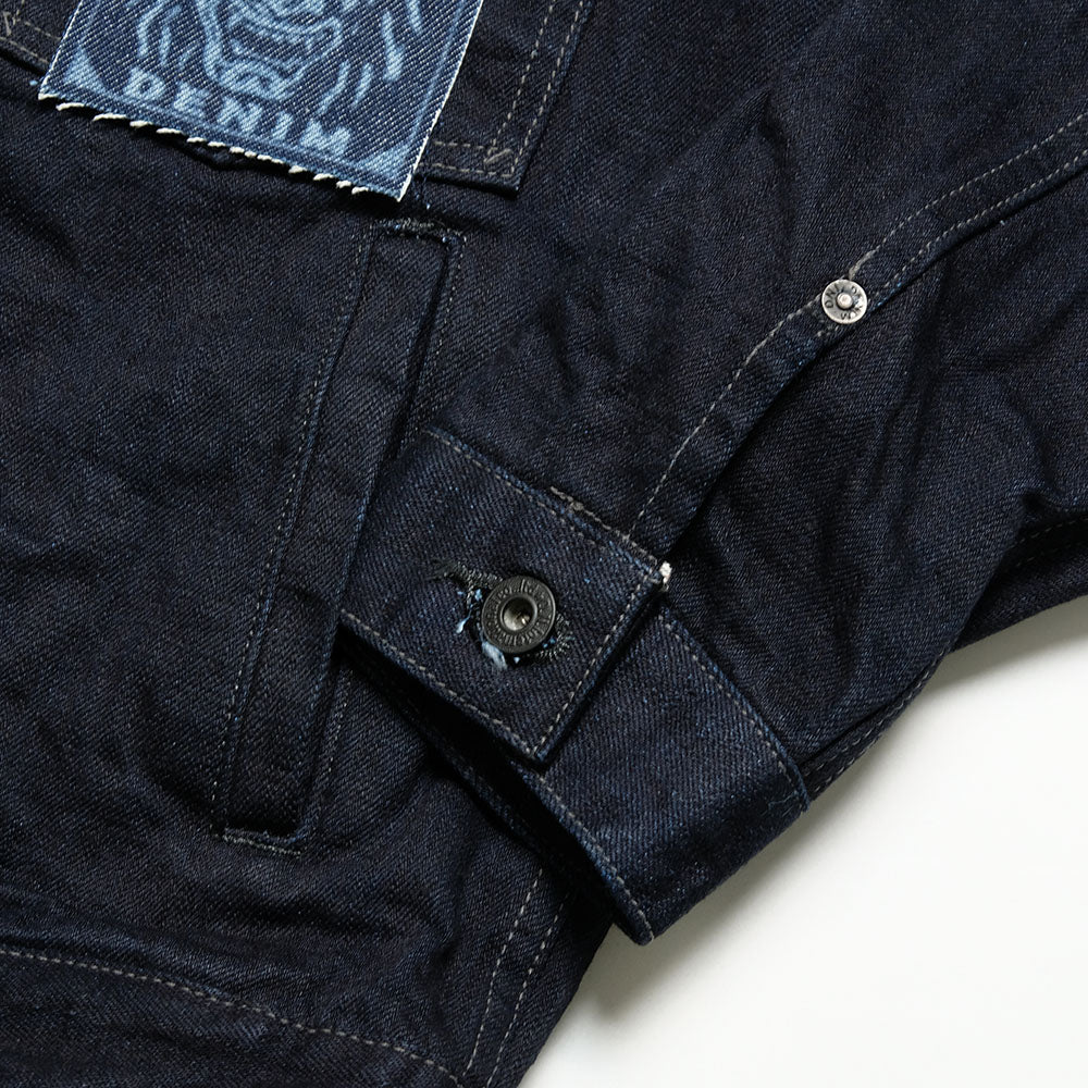 ONI DENIM - 14oz Indigo x Black ONI Denim - 青鬼 - 2nd Type Denim Jacket - ONI-02516P14