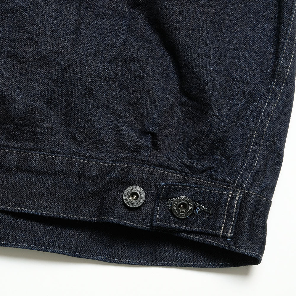 ONI DENIM - 14oz Indigo x Black ONI Denim - 青鬼 - 2nd Type Denim Jacket - ONI-02516P14