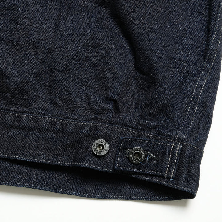 ONI DENIM - 14oz Indigo x Black ONI Denim - 青鬼 - 2nd Type Denim Jacket - ONI-02516P14