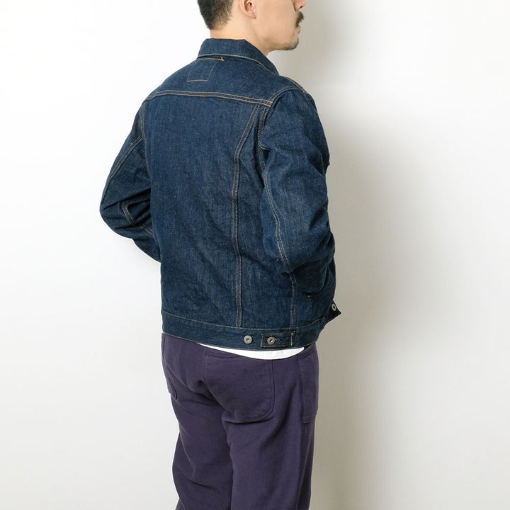 ONI DENIM - 16oz Natural Indigo - 鬼極 (ONI KIWAMI) - 3rd Type Denim Jacket - ONI-02527KI