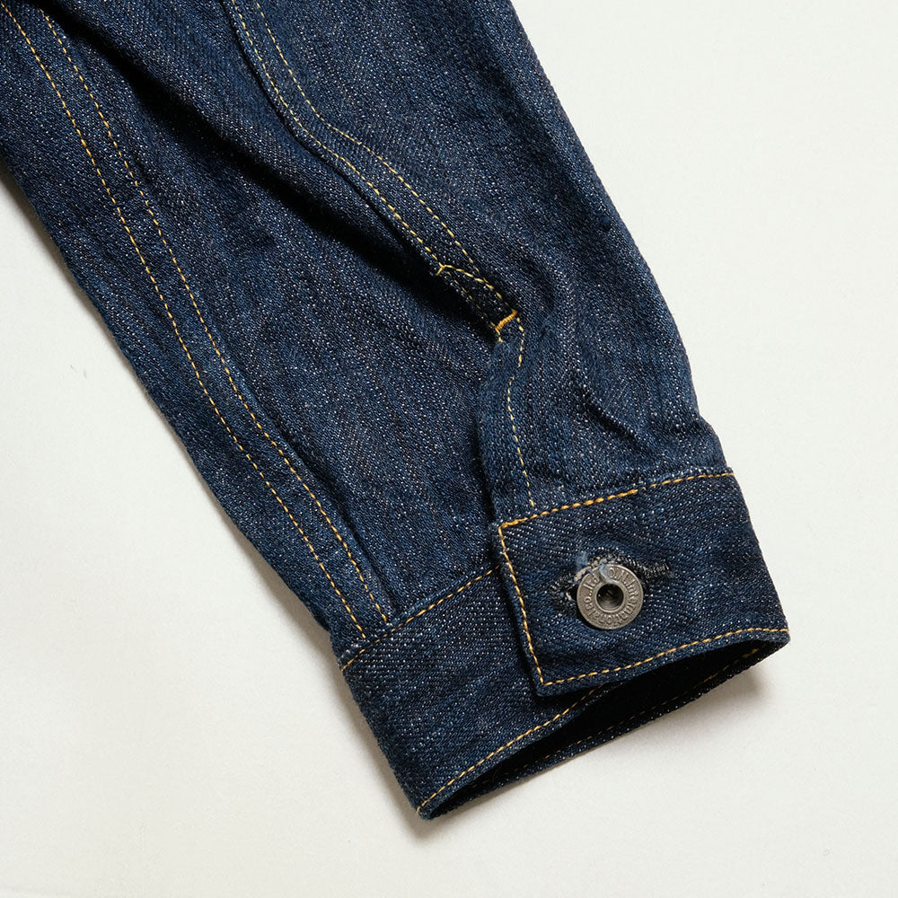 ONI DENIM - 16oz Natural Indigo - 鬼極 (ONI KIWAMI) - 3rd Type Denim Jacket - ONI-02527KI