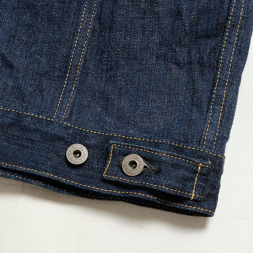 ONI DENIM - 16oz Natural Indigo - 鬼極 (ONI KIWAMI) - 3rd Type Denim Jacket - ONI-02527KI