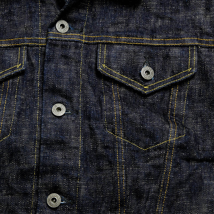 ONI DENIM - 17oz. ONI KASURI DENIM - 3rd Type Denim Jacket - ONI-02527PKA