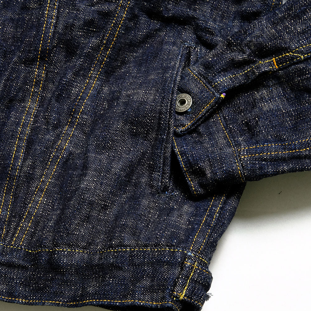 ONI DENIM - 17oz. ONI KASURI DENIM - 3rd Type Denim Jacket - ONI-02527PKA