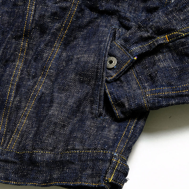 ONI DENIM - 17oz. ONI KASURI DENIM - 3rd Type Denim Jacket - ONI-02527PKA