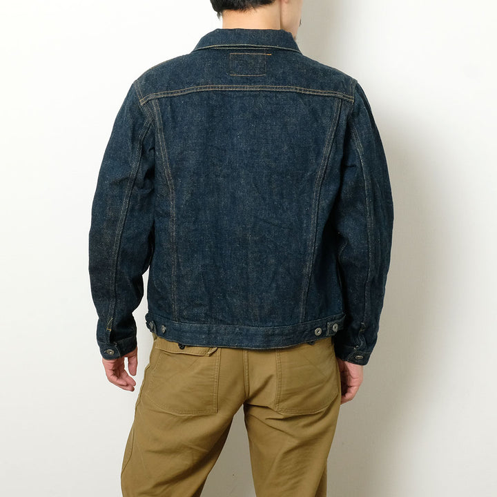 ONI DENIM - 20oz Secret Denim KABUKI SELVEDGE (Weft beige) - 3rd Type Denim Jacket - ONI-02527PKA-BEG