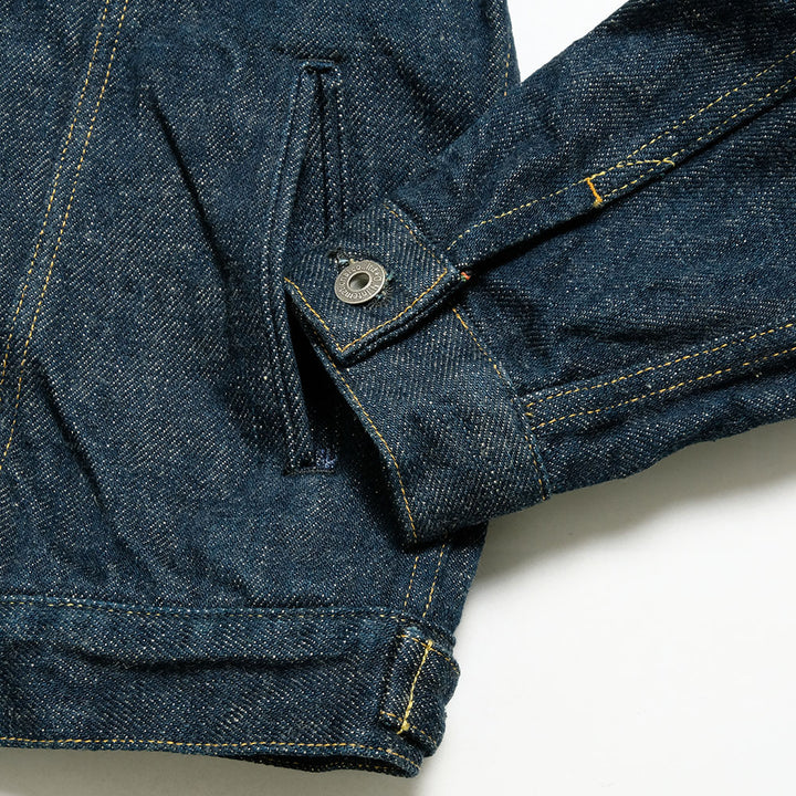 ONI DENIM - 20oz Secret Denim KABUKI SELVEDGE (Weft beige) - 3rd Type Denim Jacket - ONI-02527PKA-BEG