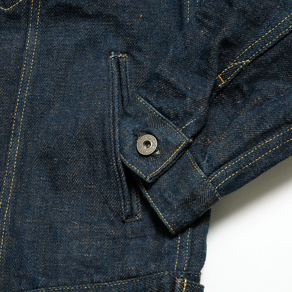 ONI DENIM - 20oz Secret Denim 歌舞伎耳 (緯糸柿渋色) - 3rd Type Denim Jacket - ONI-02527PKA-KBR