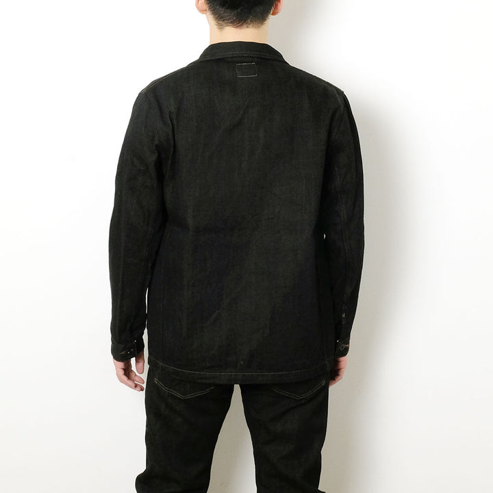 ONI DENIM - Coveralls - 12.5oz Black x Olive Selvedge Denim - ONI-03100BKO