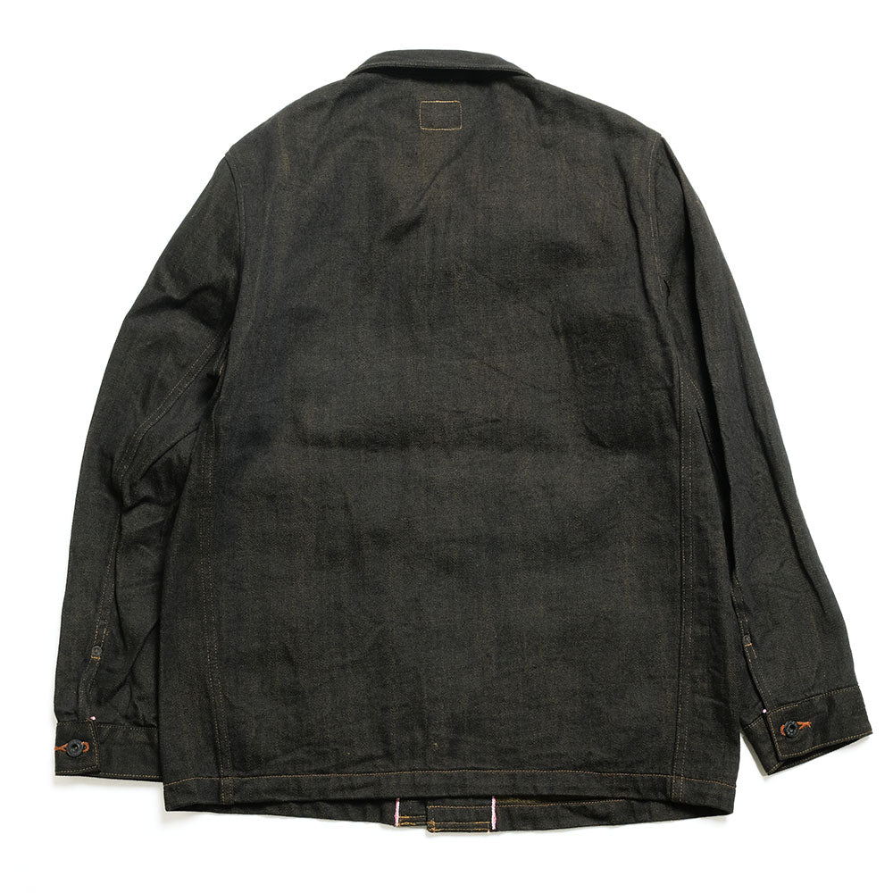 ONI DENIM - Coveralls - 12.5oz Black x Olive Selvedge Denim - ONI-03100BKO