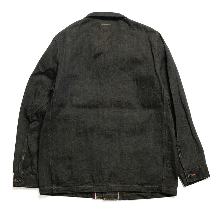 ONI DENIM - Coveralls - 12.5oz Black x Olive Selvedge Denim - ONI-03100BKO