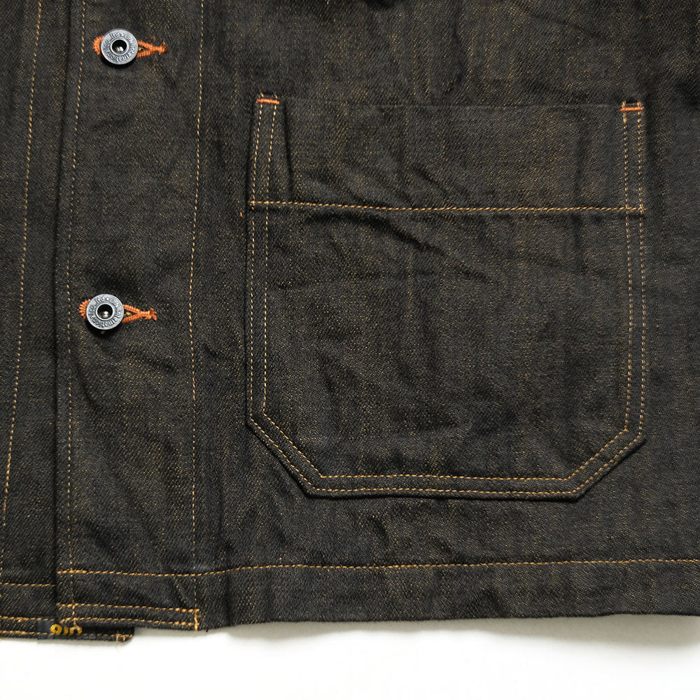 ONI DENIM - Coveralls - 12.5oz Black x Olive Selvedge Denim - ONI-03100BKO
