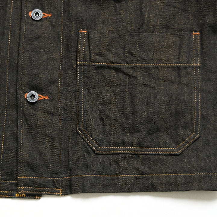 ONI DENIM - Coveralls - 12.5oz Black x Olive Selvedge Denim - ONI-03100BKO