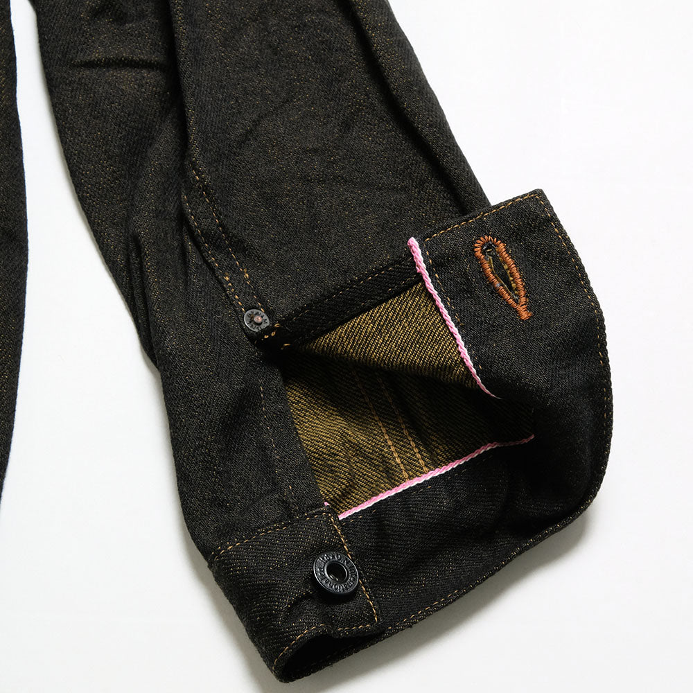 ONI DENIM - Coveralls - 12.5oz Black x Olive Selvedge Denim - ONI-03100BKO