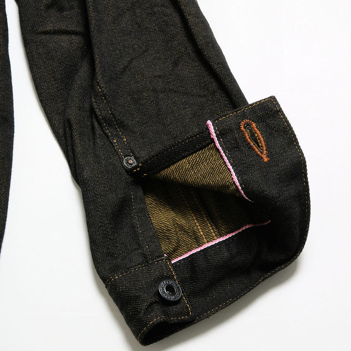 ONI DENIM - Coveralls - 12.5oz Black x Olive Selvedge Denim - ONI-03100BKO