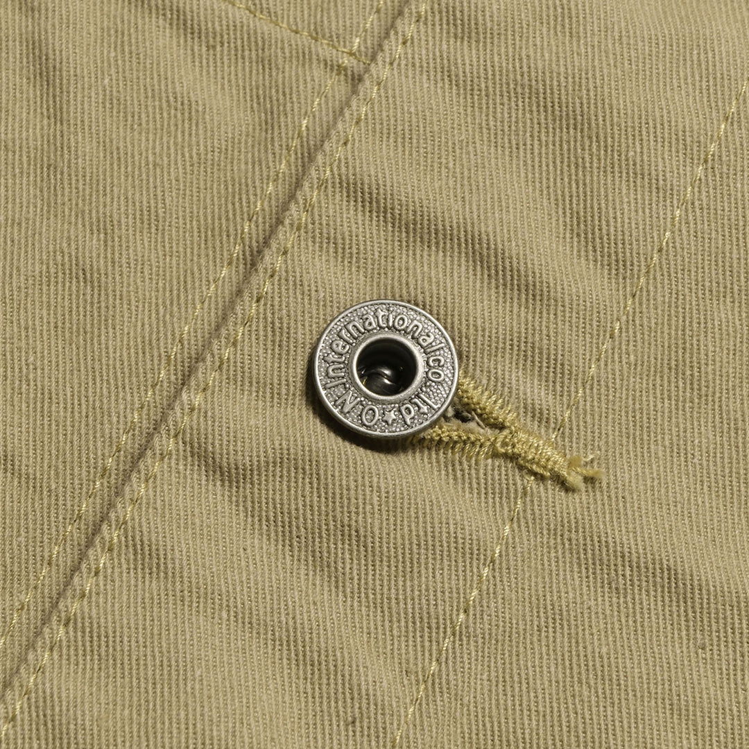 ONI DENIM - Coveralls - Selvedge Chino Cloth - Khaki Beige - ONI-03500CH